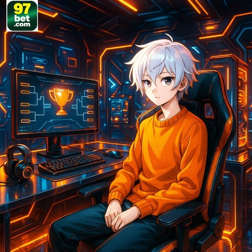 Imagem promocional da 97BET destacando a plataforma e seus benefícios